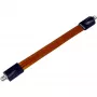 Wentronic Goobay SAT langų praėjimo adapteris, itin plokščias (0,3 mm), rudai juodas, 0,2 m - F lizdas - F lizdas (11953)
