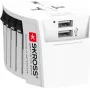 SKROSS MUV USB Pasaulinis adapteris maitinimo adapteris 2x USB