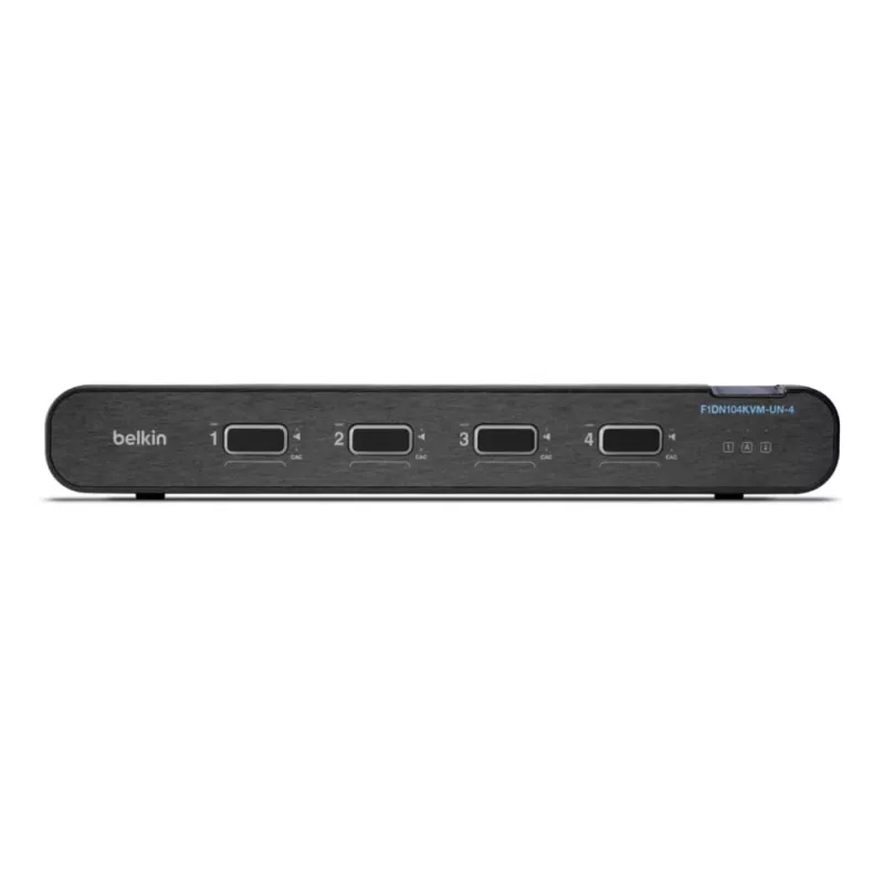 Belkin 4P Sngl Head DP/HDMI į DP/HDMI vaizdo saugus stalinis KVM jungiklis PP4.0 (F1DN104KVM-UN-4)