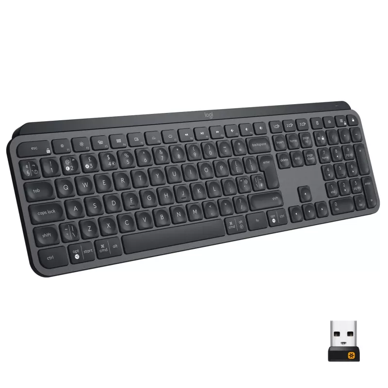 Klaviatūra Logitech MX Keys Advanced Wireless Illuminated (QWERTZ, grafito)