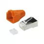 RJ45 CAT.6 kištukas 100 vnt., oranžinis