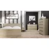 Komoda Top e Shop M6 120 SON 2x3, ąžuolo spalva, 6 stalčių, 1200×300×770 mm