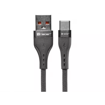 Tracer 47487 USB A - USB C laidas, 1m, pilkas