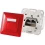Lizdas 2x RJ-45 ShiverPeaks 74280-R Cat6a 500 MHz raudonas matinis metalas