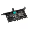 PCI lizdo ventiliatorių ir RGB LED valdiklis Lamptron CFM36, juodas