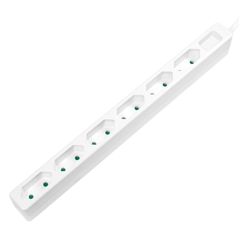 Prailginimo laidas LogiLink LPS231 1,5 m 6 AC lizdų vidaus patalpoms baltas