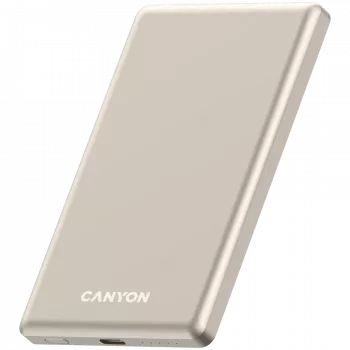 Canyon OnPower 505 - Powerbank - 5000 mAh - USB-C įėjimas - USB-C PD 20W išėjimas + belaidis magnetinis įkrovimas