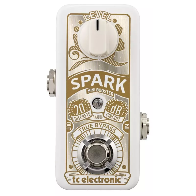 TC Electronic Spark Mini efektų pedalas Baltas