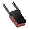 Wi-Fi signalo stiprintuvas Cudy RE3000 2400–5000 MHz, 802.11ax/ac/n/g/b/a, Ethernet 100 Mbps, išorinė antena, juoda/raudona