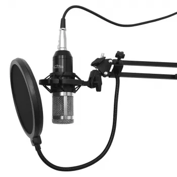 Stalinis mikrofonas MEDIA-TECH MT397S – laidinis, XLR įėjimas, 20–20000 Hz, 150 Ω, -32 dB, 2,4 m laidas