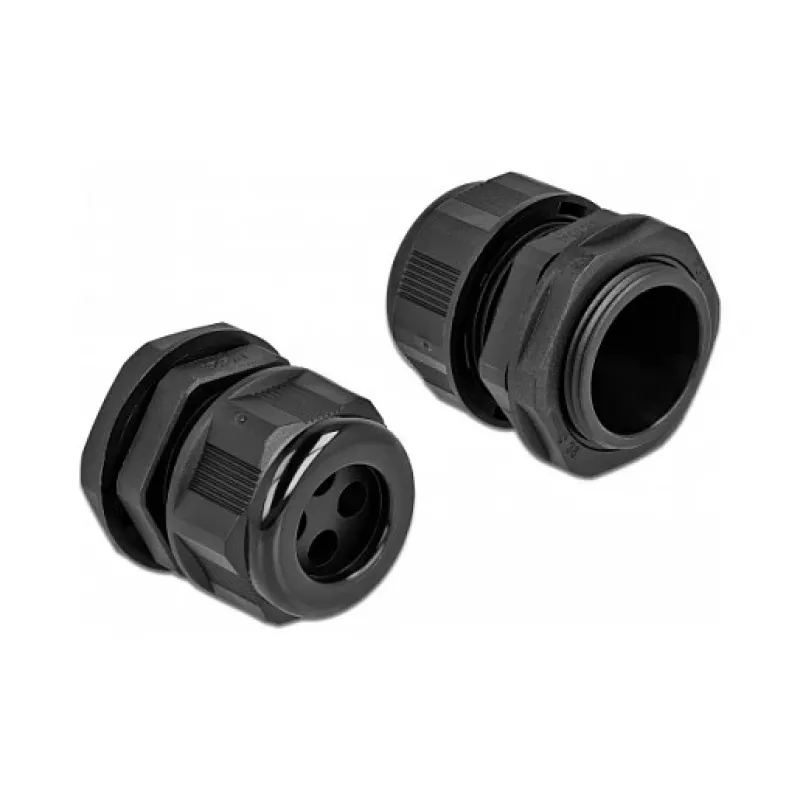Kabelio įvadas DeLOCK 60381 Juodas Plastikas 2 vnt.