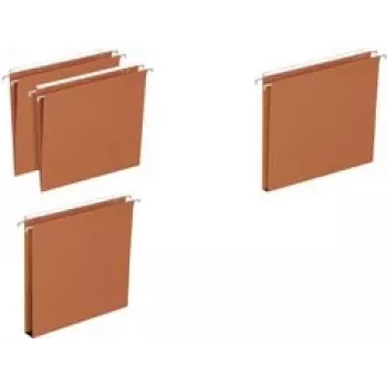 Kabantieji segtuvai Elba DEFI FLEX stalčiaus dugnui V — oranžinis kraft kartonas 230 g/m²