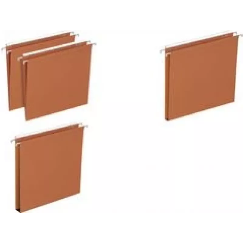 Kabantieji segtuvai Elba DEFI FLEX stalčiaus dugnui V — oranžinis kraft kartonas 230 g/m²