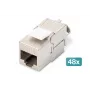 Digitus CAT 6A ekranuotas Keystone modulis be įrankių 48 vnt.