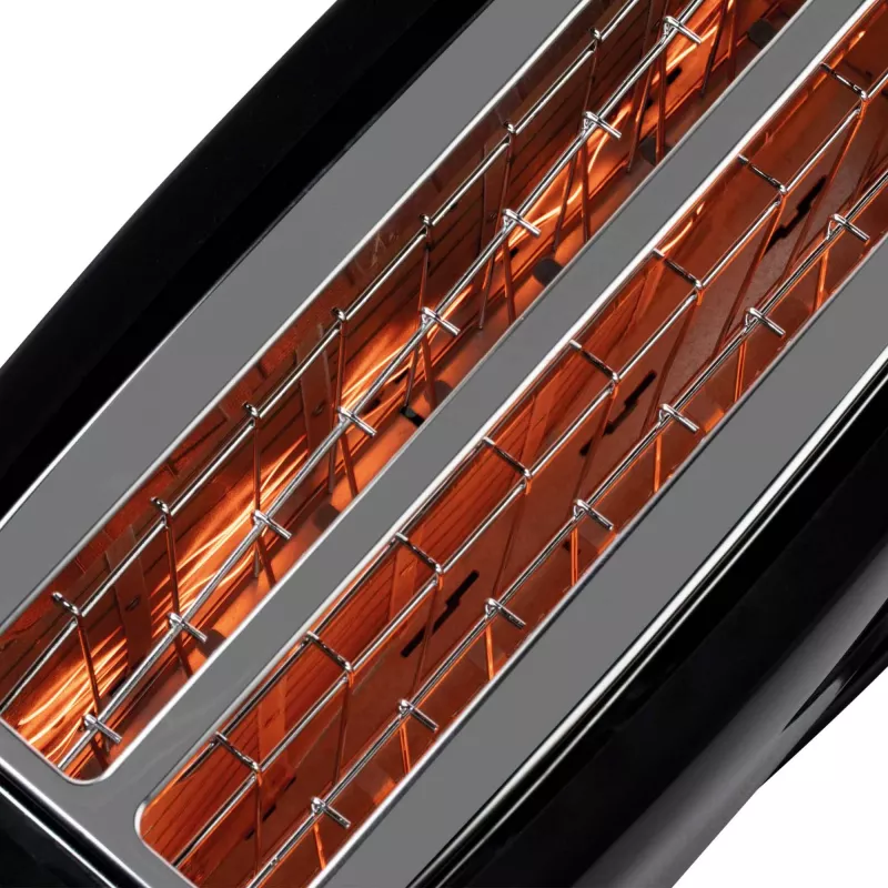 Skrudintuvas Jata JETT1585 2 riekėms 1400 W Juodas Mygtukai Sukamasis 230 V Lizdo plotis 25 cm Lizdo gylis 3 cm