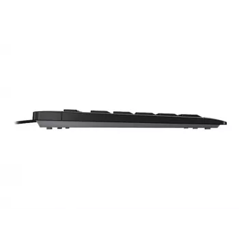 Contour Design Stream Keyboard, pilno dydžio (100%), laidinė, USB, mechaninė, AZERTY, juoda