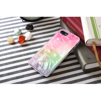iKins apsauginis dėklas Apple iPhone 8/7 – vandens gėlių raštas, baltas