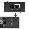 Qoltec 53945 stelažo UPS, 1 kVA, 800 W, LCD