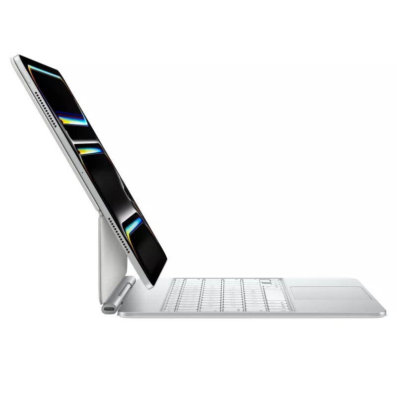 Apple Magic Keyboard iPad Pro 13 colių M4 vokiška QWERTZ balta su jutikliniu kilimėliu