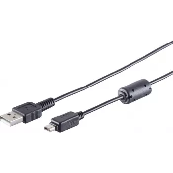 USB 2.0 A – Mini 2.0 12 kontaktų laidas ShiverPeaks 1,5 m (77372)