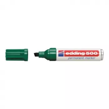 Permanentinis markeris Edding 500 Chisel tip Žalia