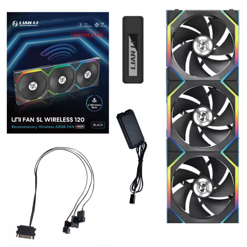 Lian Li UNI FAN SL Wireless 120 Reverse Blade ventiliatorius