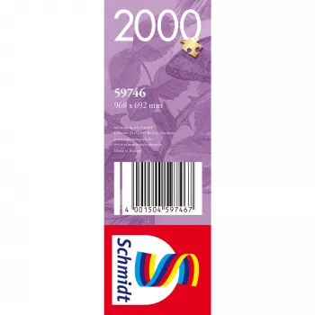 Dėlionė Schmidt Spiele 59746 Gražus drugelių sodas — 2000 dalių