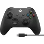 Microsoft Xbox Wireless Controller + USB-C laidas Juodas Žaidimų pultas Analoginis / Skaitmeninis PC, Xbox One, Xbox One S, Xbox One X, Xbox Series S, Xbox Series X