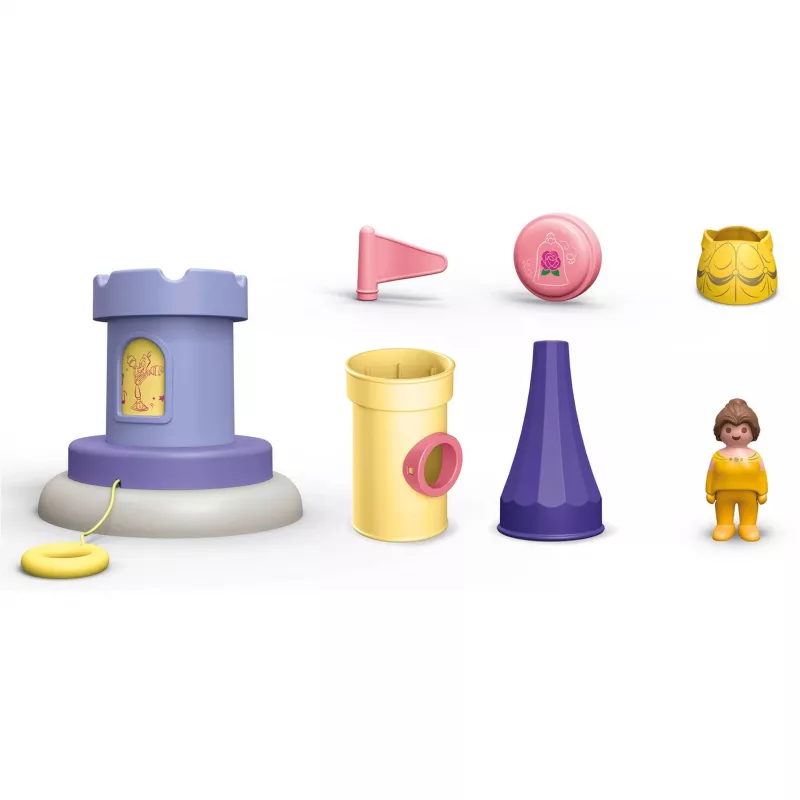PLAYMOBIL JUNIOR & Disney: Belle S bokštas su garsu | Žaidimų rinkinys mažiems vaikams 1-3