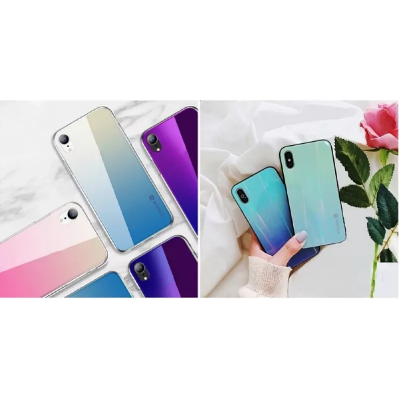 Apsauginis dėklas Evelatus Samsung A20 Gradient Glass 3, Under Water dizainas