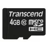 Transcend 4GB MicroSDHC Class 10 atminties kortelė TS4GUSDC10