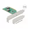 DeLOCK PCI Express 4.0 x8 plokštė su 2 vidiniais SFF-8654 4i NVMe prievadais, žemo profilio