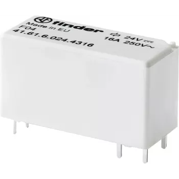 Finder PCB Relė 12 V/DC 16 A 1 Normaliai Atviras Kontaktas 41.61.6.012.4316