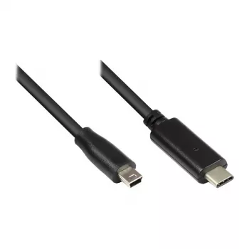 Good Connections USB 2.0 laidas C-Mini B5pol. juodas 1,8m