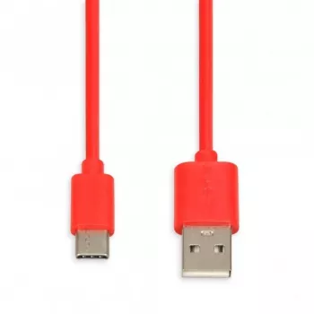 USB laidas IBOX IKUMTCR 1 m, USB A į USB‑C, USB 2.0, raudonas