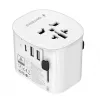 Kelioninis adapteris GEMBIRD TPA-EU2A1C15-01-W — 15W, 2× USB-A + 1× USB-C, E tipo kištukas