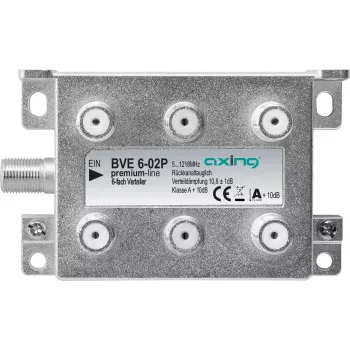 Axing BVE 6-02P - Kabelinis skirstytuvas - 5 - 1218 MHz - Pilka - A - 10,8 dB - F (BVE602P)