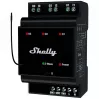 Išmanioji relė Shelly Wave PRO 3 juoda, plastikinis korpusas, 110–240 V AC, 50–60 Hz, 0,3 W, 53×59×96 mm