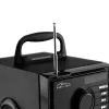 Belaidis garsiakalbis MEDIA-TECH MT3179, 20W (RMS 15W), Bluetooth 5.1, FM, MicroSD, USB, AUX, Li-Ion, 6 h, medinis korpusas