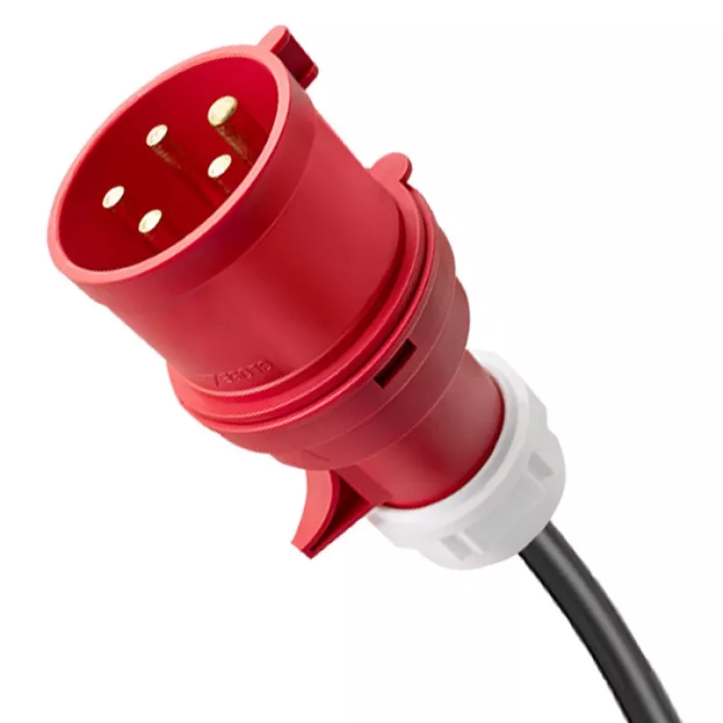 QOLTEC Mobile EV 2in1 Type2 11 kW 400 V Wi-Fi TUYA SMART LIFE LCD nešiojama sieninė dėžutė su 5 m laidu