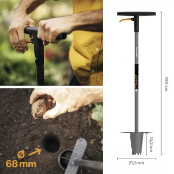 Sodintuvas Fiskars ERGO ilga rankena – ergonominė ilga rankena, modelis 1057078