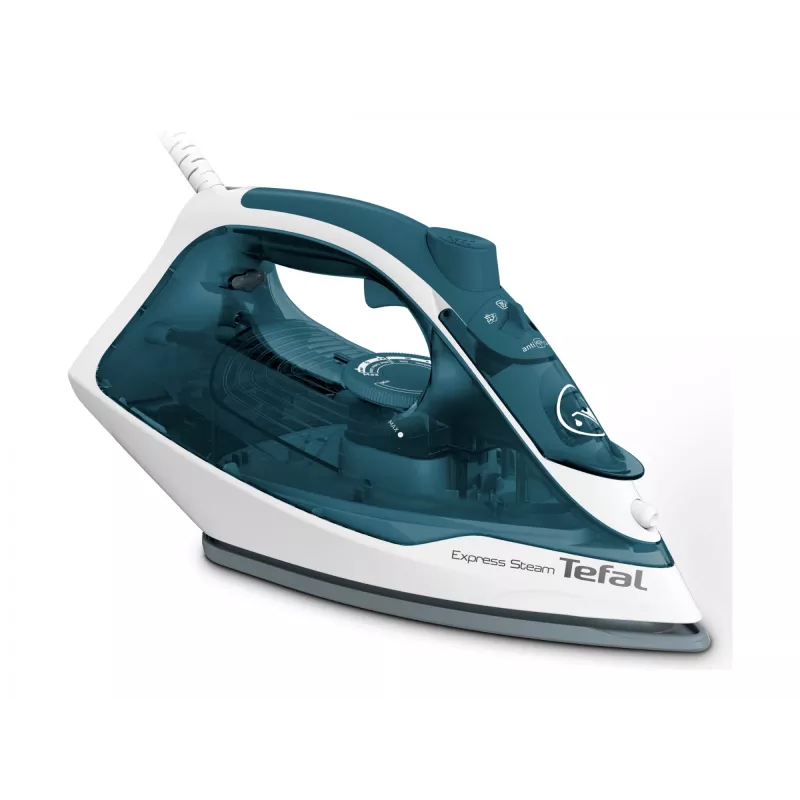 Lyginimo lygintuvas Tefal FV2839 Dry & Steam su Cerilium padu 2400 W Mėlyna, Balta