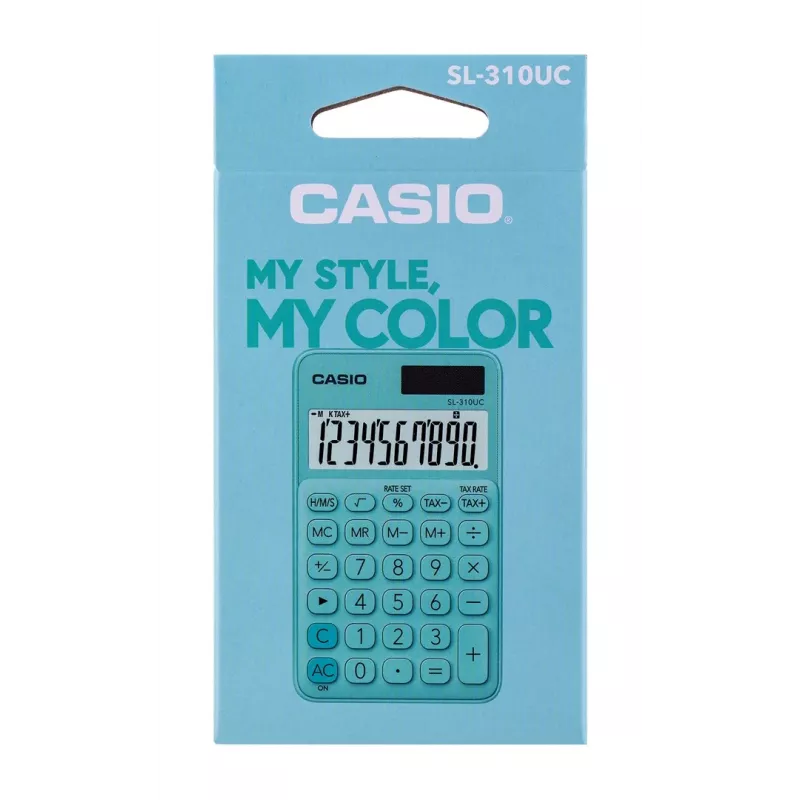 Kišeninis skaičiuotuvas Casio SL-310UC-GN žalias