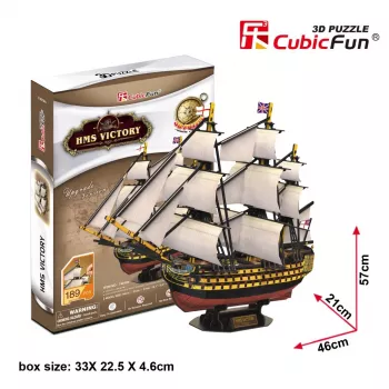 3D dėlionė CubicFun HMS Victory