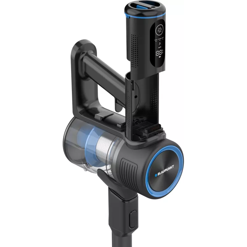 Belaidis lazdelinis dulkių siurblys BLAUPUNKT VCH801, 22,2 V baterija, 200 W, 0,5 L be maišelio, cikloninis, LED, kietoms grindims