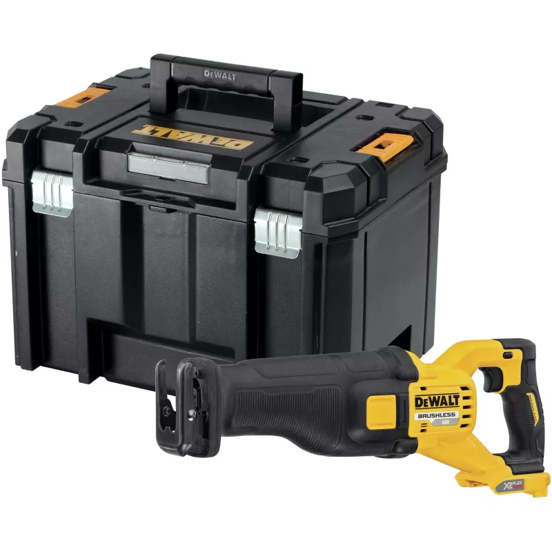 DEWALT DCS389NT abipusis pjūklas FlexVolt 54V TSTAK juodas, geltonas