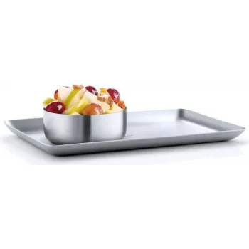 Blomus BASIC stačiakampis padėklas - nerūdijantis plienas - Flöz Industrie Design - 150 mm x 250 mm (63612)