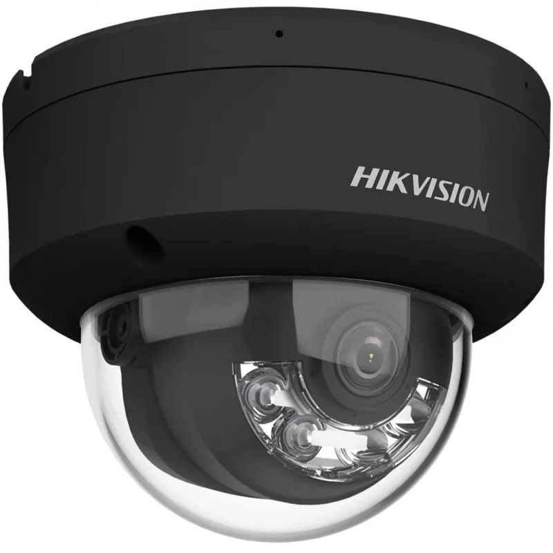 Hikvision Pro Series su AcuSense DS-2CD2163G2-LIS2U(2.8MM)(JUODA) kupolinė IP vaizdo stebėjimo kamera, vidaus ir lauko, 3200 x 1800 pikselių, lubų/sienos montavimui