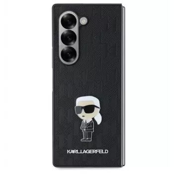 Karl Lagerfeld KLHCZFD6SAPKINPKK Galinis dangtelis Samsung Galaxy Z Fold6 Plastikinis Juodas