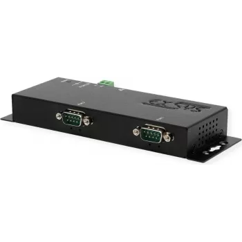 Serialinių įrenginių serveris Exsys EX-6112-2 – Ethernet į 2×RS-232, 12 V/3 A maitinimas